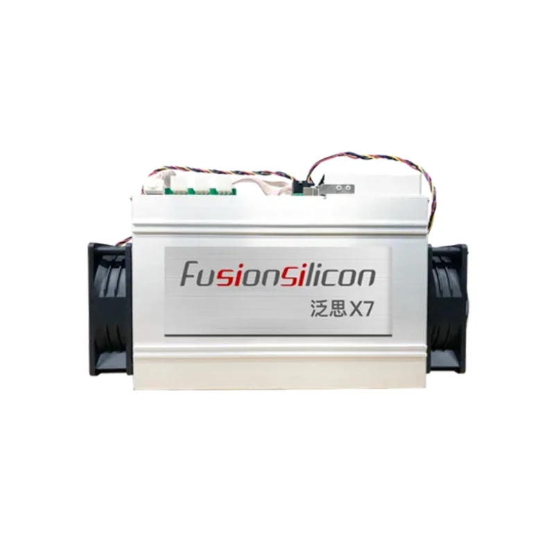 

2019 FusionSilicon mining X11 algorithm X7 Miner with a maximum hashrate of 262Gh/s for a power consumption of 1420W