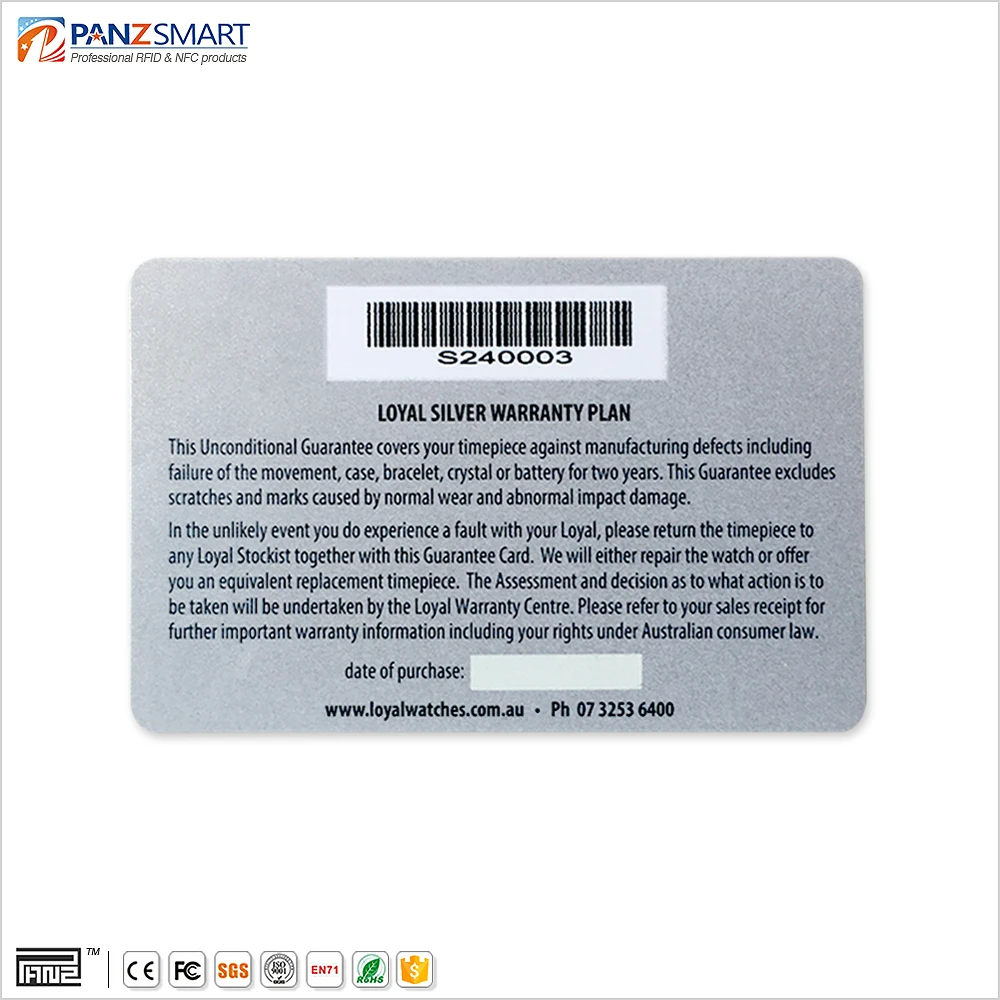 High Quanliry Pvc Loyalty Card 13.56mhz Rfid Chip Plastic Diagnostic Card Classic Black Gift