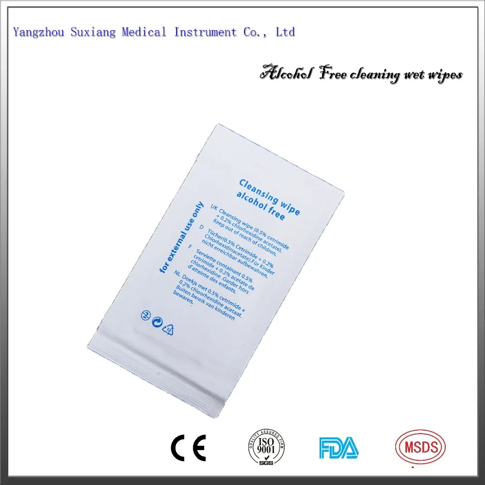 

Alcohol free customized individually wrapped wet wipes