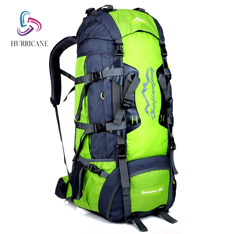 

oem backpack bag outdoor gear backpack 60l, Green, pink, orange, black,customized color