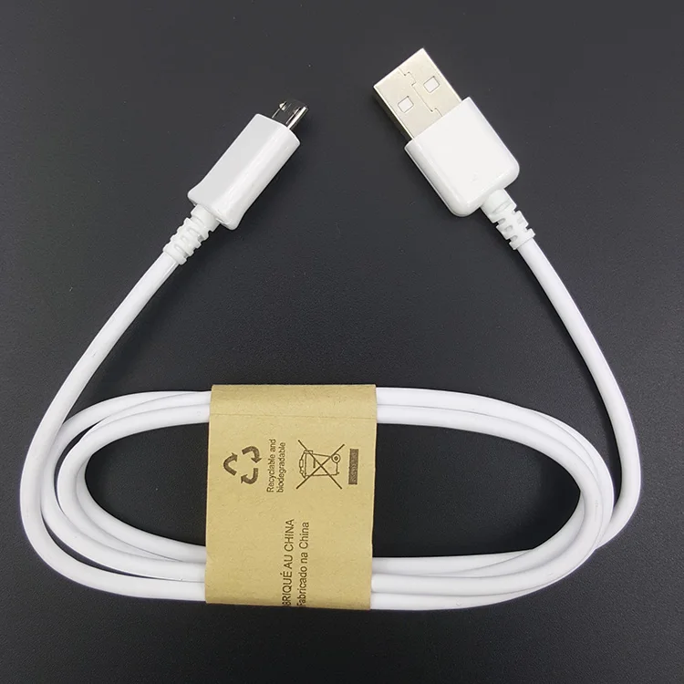 

Free shipping charger cable 1m pure white V8 micro data cable to usb for android