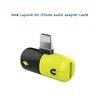 2018 New Arrivals Rubber Mini Pill Shape 2IN1 Splitter Adapter For Lightning Headphone Audio and Charge for iPhone8