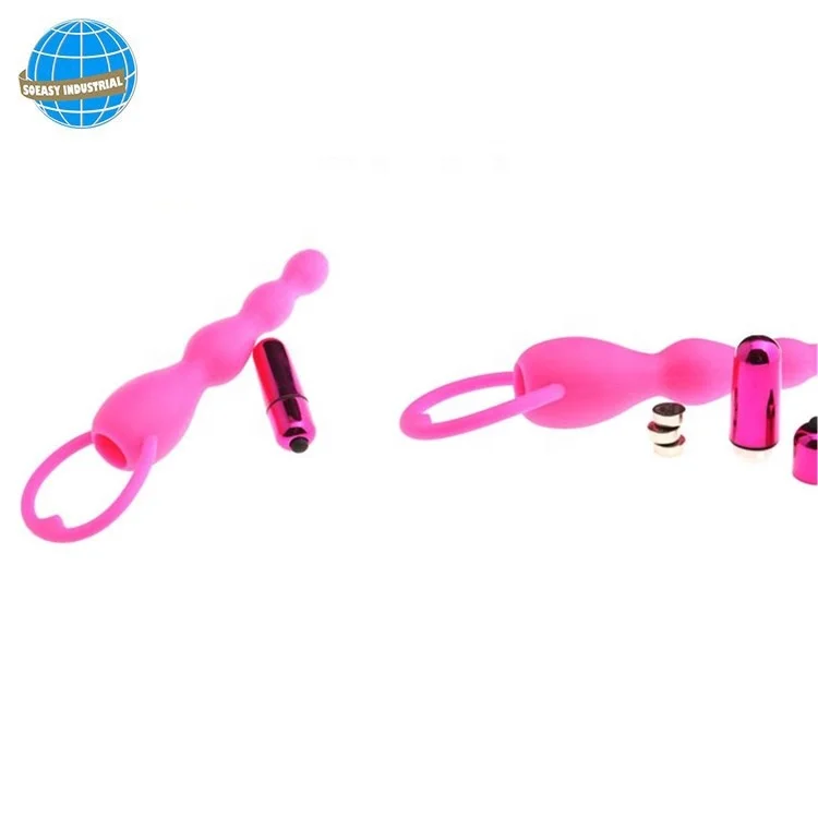 
Vibrating Anal Plug Prostate Massage Soft Anal Bead Vibrator Sex Toy 
