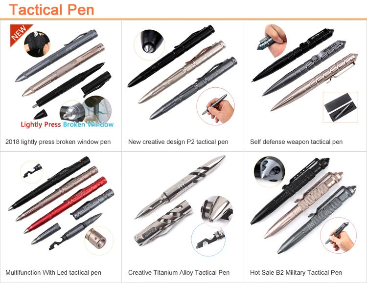Tactical Steel Pen Military Personal Protection Self-defense Breaker Tool Hot