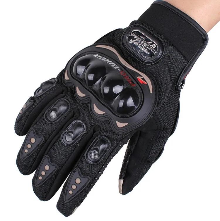 

Motorcycle probiker leather racing gloves touch screen Motocross motorcycle pro biker 3d sport, Red, black, blue