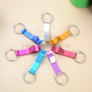 Image of Wholesale Metal aluminum alloy accessories key chain beer gift bottle opener