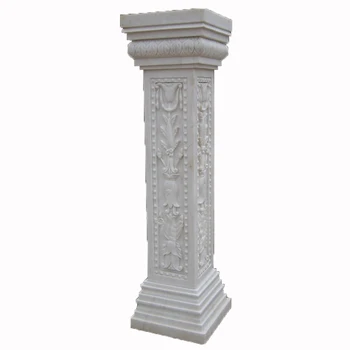 Detailed Carving Natural Stone Decorative Square Pillars - Buy ...