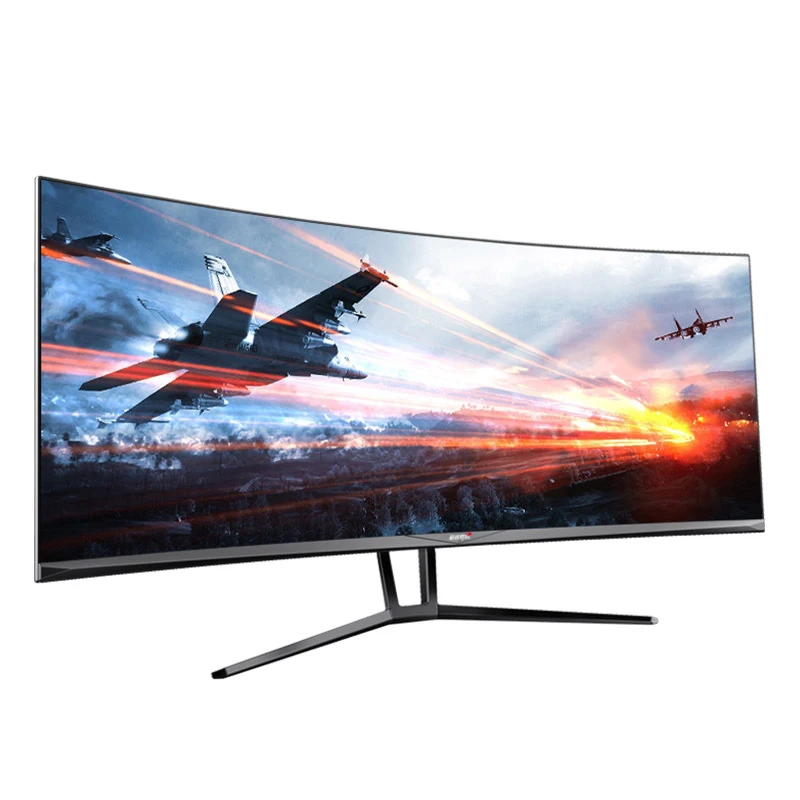 Free Shipping High Quality 35 Inch Large Curved LCD Screen Computer Gaming Monitor for Games