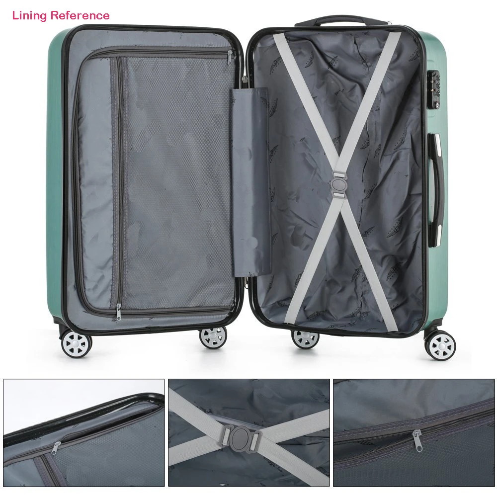 High quality ABS PC hard shell spinner 4 wheels trolley bags custom travel trolly suitcase.jpg