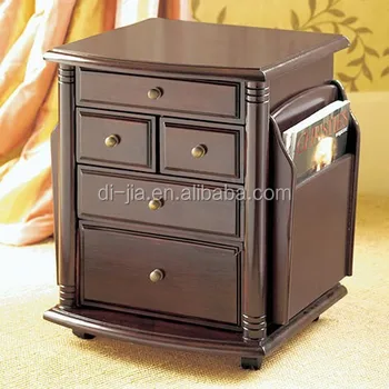 Wooden Movable Magazine Side Table Antique Cabinet Buy Wood Side