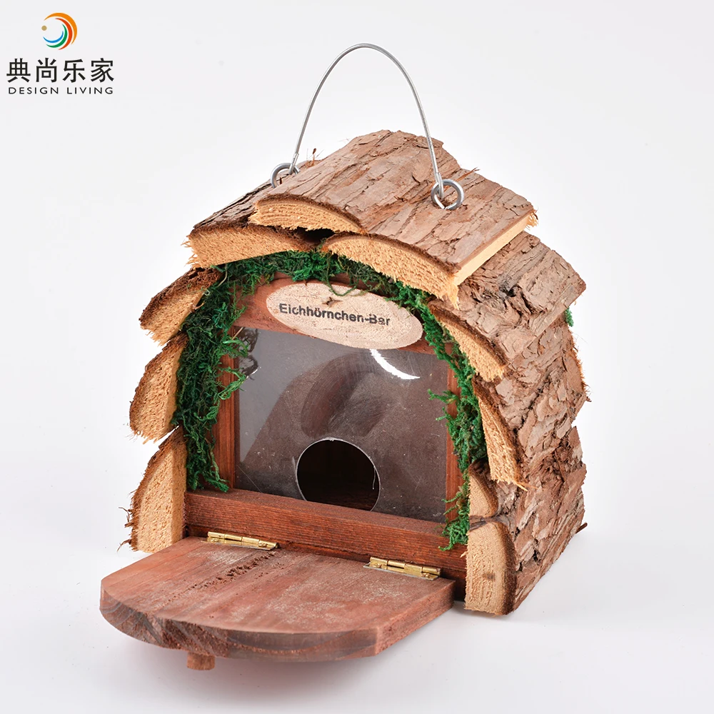 Hanging Wooden Squirrel Feeder Corn Peanut Feeder Buy Squirrel