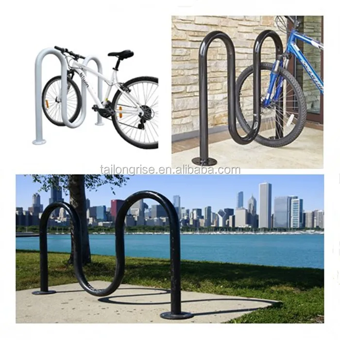 3 Loop Wave Style Bike Rack Bicycle Parking Rack Bike Parking Rack 