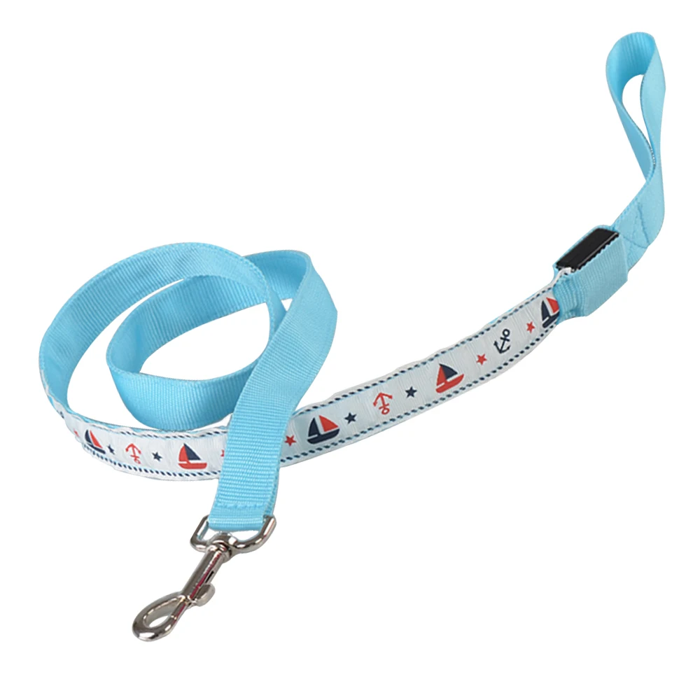 Supply Led Dog Collar And Leash Hand Free Luminous Rope Dog Leash With