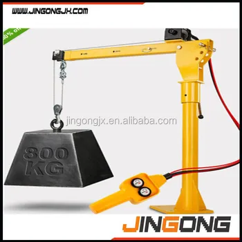Portable Small Boat Lifting Cranes For Truck On Sale With 