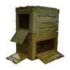 plastic flower delivery box fancy box foldable clothes storage stackable moving tote box bin crate with locking lid