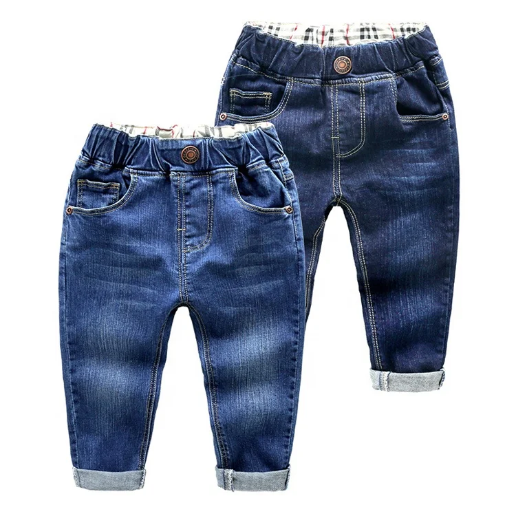 

In stock item high quality denim pants wholesale kids jeans trousers, Blue, dark blue