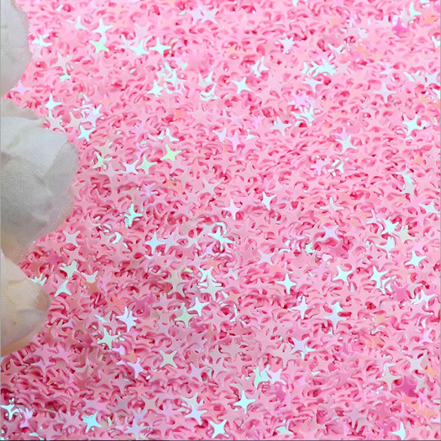 

Over sky star sequin mixed Glitter mixed color chunky glitter,star nail face body chunky glitter, Colourfur