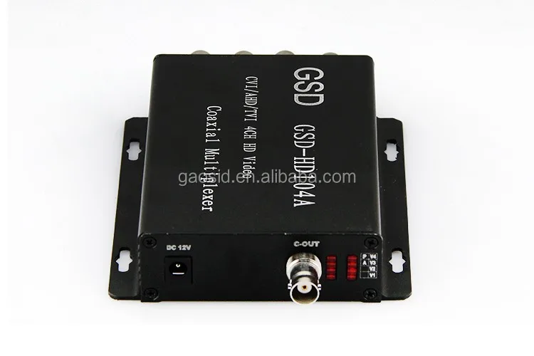 4 channel cctv ahdcvitvi Video coaxial Multiplexer (12)
