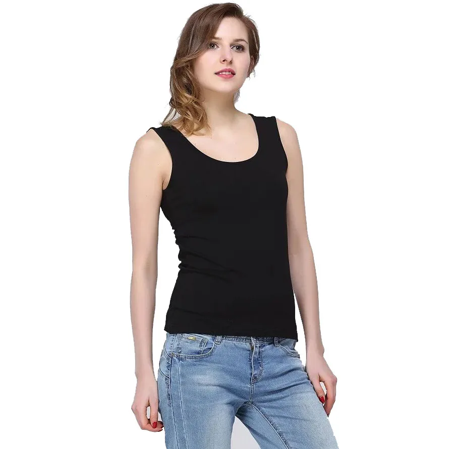 

Wholesale Blank Tank Top Bamboo Organic Cotton Women Tank Top