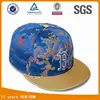 3D puff embroidered dragon printing pattern snapback cap and hat