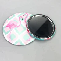 

china custom logo cheap metal tin pin button badge with mirror