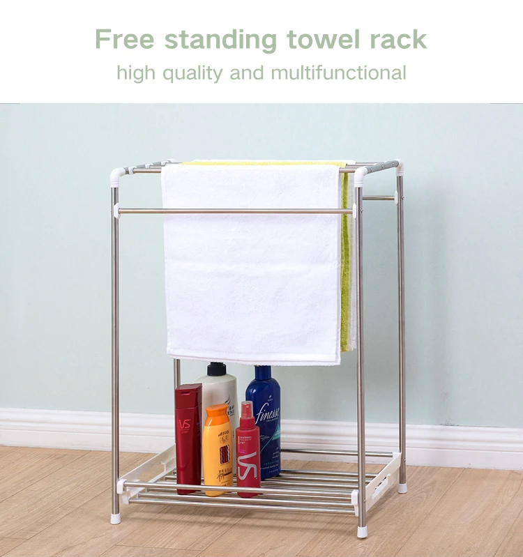 Multifunctional Stainless Steel Free Standing Towel Rack Buy Free