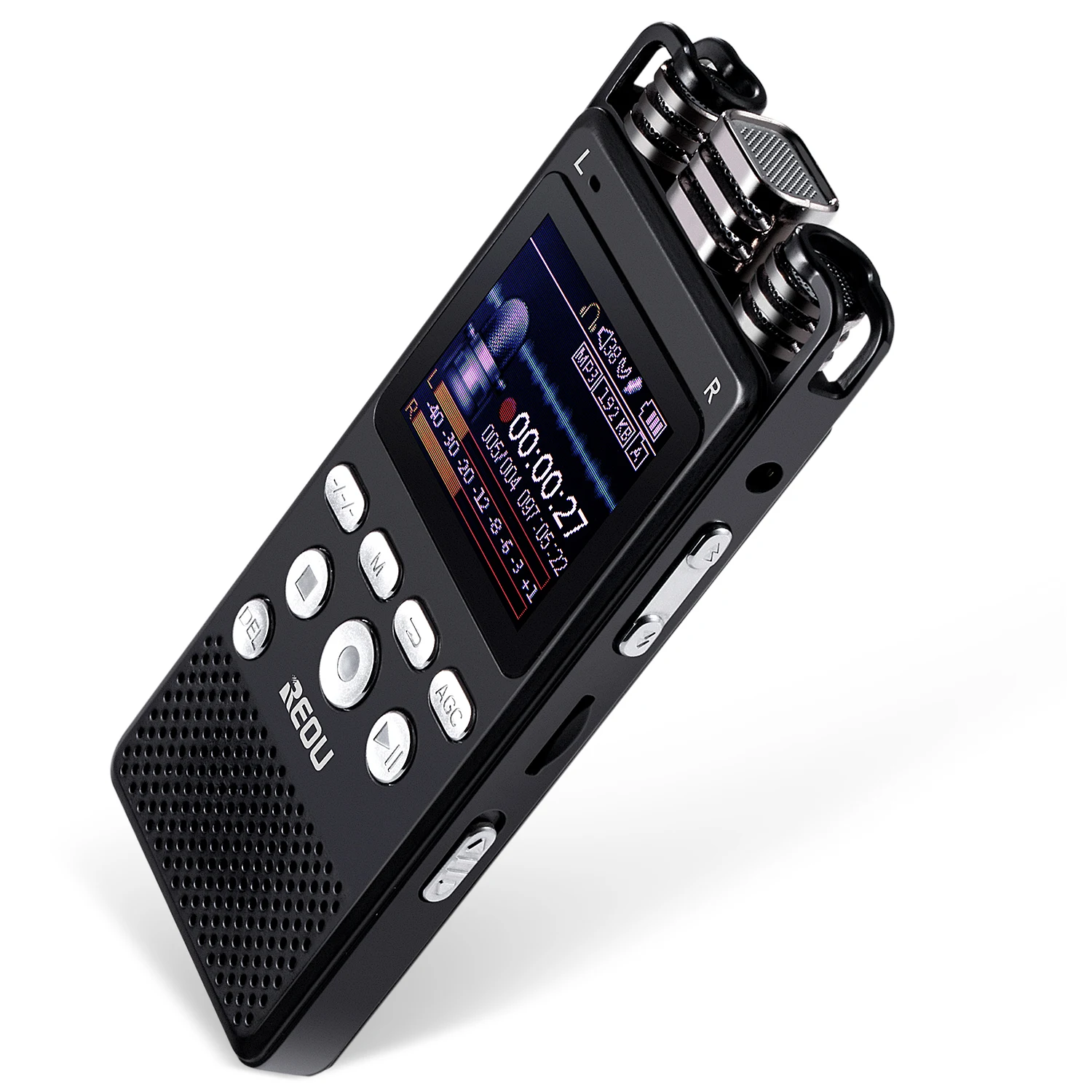 

360 degree recording 1536kbs WAV MP3 long distance high quality noise reduction digital voice recorder