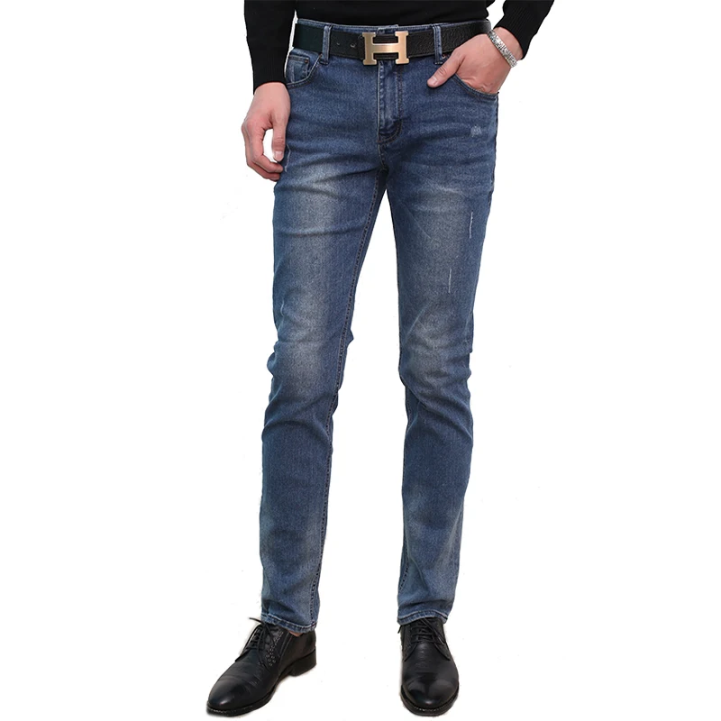 

High quality elastic Tight men's Jeans Skinny Fit in Royal blue
