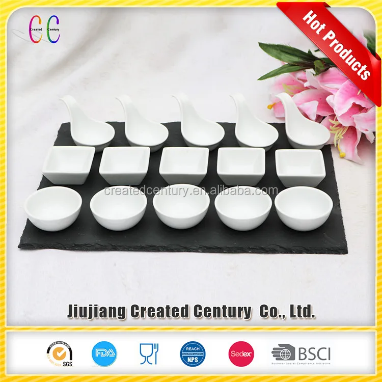 
Hotsale restaurant hotel used unique Acrylic Buffet Tapas Food Serving Set for tableware 