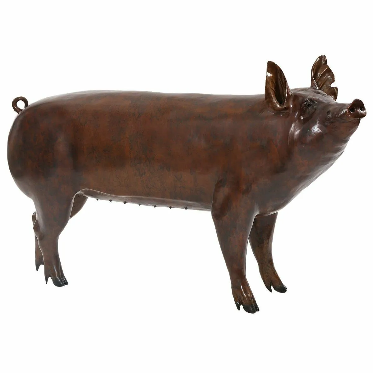 Figurine cochon en bronze statuette collection décoration 