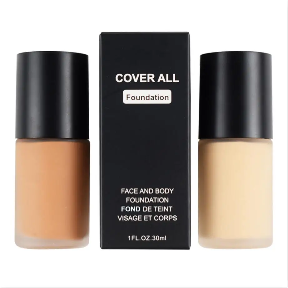 

Professional private label Make up Liquid Foundation Natural Cosmetic Custom Liquid Makeup Foundation, 9 colors high quality foundation