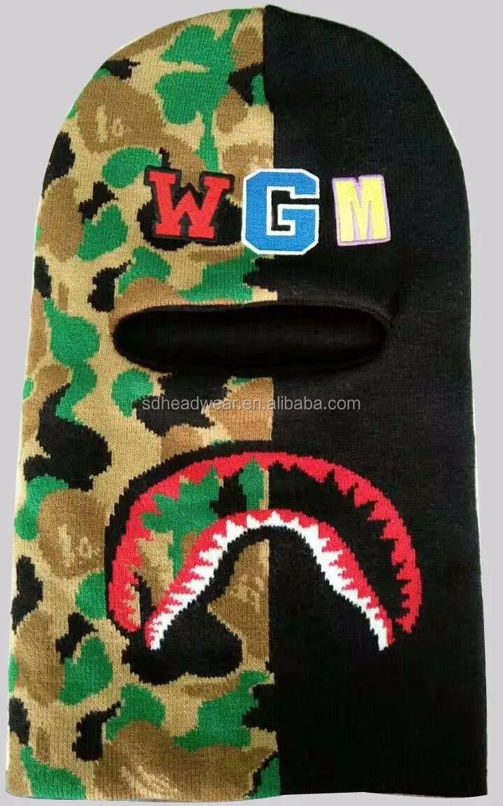 Custom Logo Acrylic Wool driving infant  ski face mask Wholesale.jpg