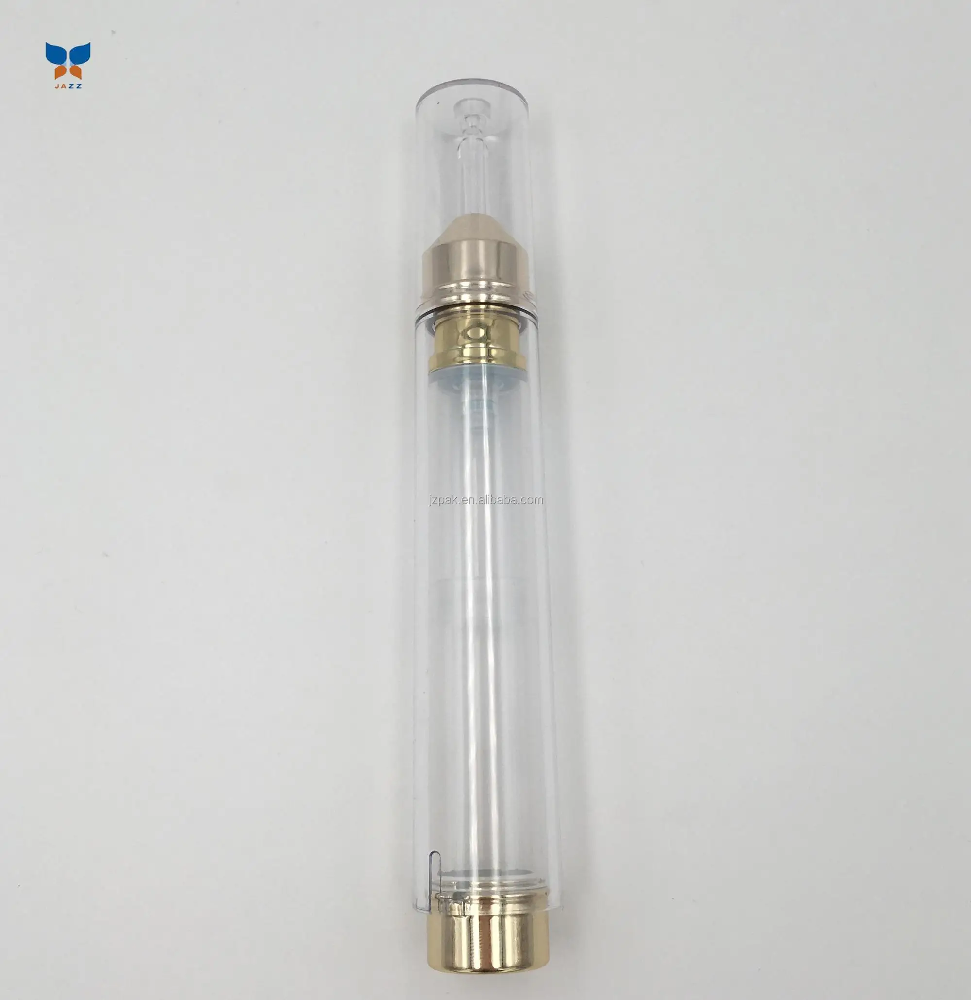 Jazz 15ml new design2018 syringe shape airless bottle for eye cream injection bottle