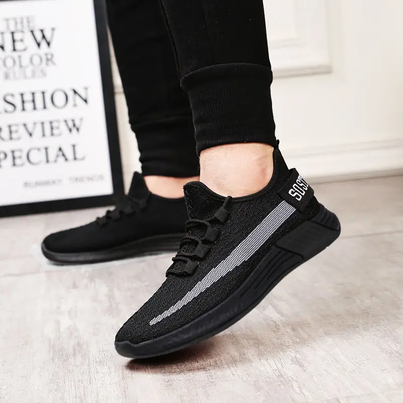 

2019 New Design light Sneakers Mesh Latest Men Sport Shoes, Red/white/black