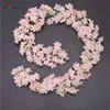 Wholesale Cherry Blossoms Vine Silk Flower Garland For Wedding Decoration