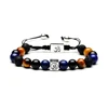 Amazon Mix and Match Fashion Braid Bracelet 8mm Natural Stone Square Bracelet