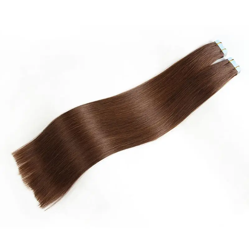 

Fast Shipping For 4# 20Inch 22Inch Double Drawn Brazilian Tape Human Hair Seamless Skin Weft Hair Extensions, 4#;variety colors available;and can be customized