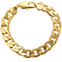 

76081 xuping 2019 unisex metal copper alloy 14k gold plated bracelet men, fashion jewelry ladies chain men bracelet