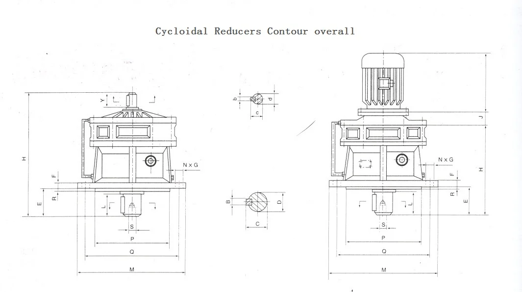 reducer with flange arrangement