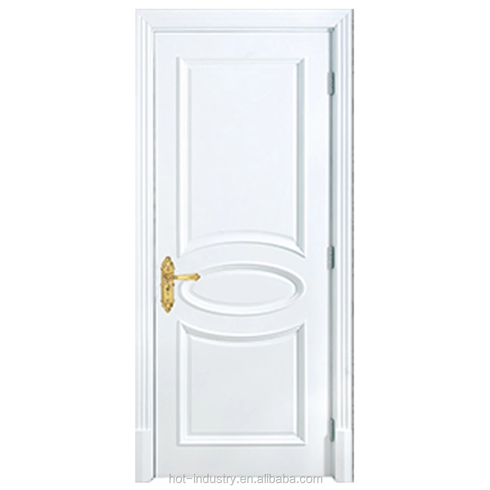 
Alibaba China Customize Simple Teak Color Wood Main Entry Composite Door Design 