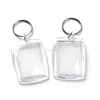 Custom Logo Blank Acrylic Keychain Promotion Photo Plastic Key chain
