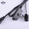 High quality American lamp light cord kit with polarized plug 303 inline switch E12 lamp socket for LED light