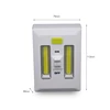 Two COBs up down light switches for homes, wall wireless battery operated LED cabinet door timer switch light