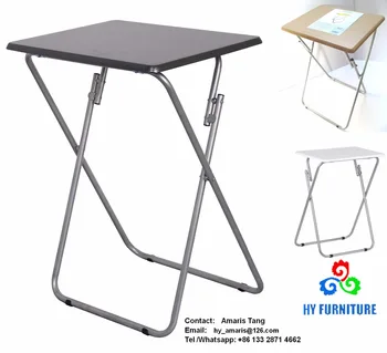 folding snack tables with stand