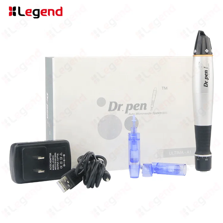 

Beauty salon equipment microneedling dr. pen stamp original electric derma pen, Silver