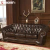 HAOSEN Customize S088 Half Real Leather Solid Wooden Frame funiture leather sofa set home /sectional living room sofa