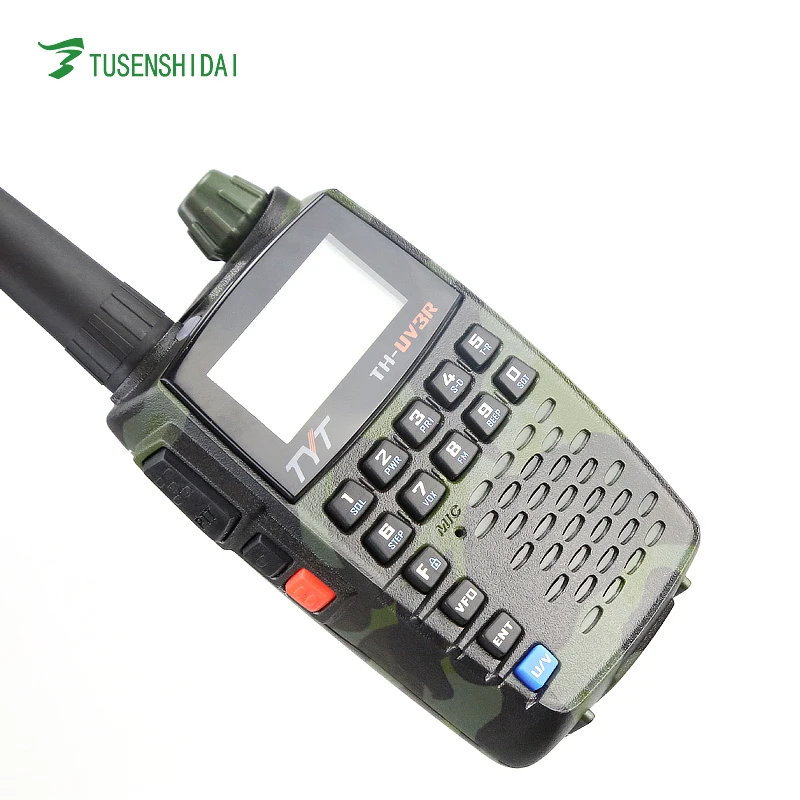 

Online shopping Long distance 128 channels 5w dual band dual display mini walkie talkie tyt th-uv3r China supplier, Black transceiver