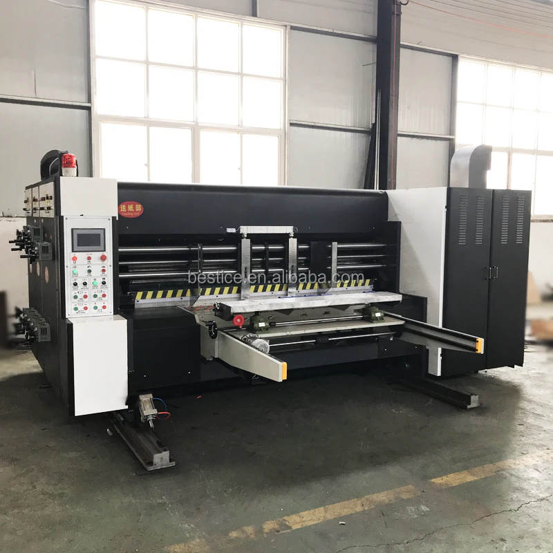 2 Color Cardboard Printing Machine With Slotting Rotary Die Cutting