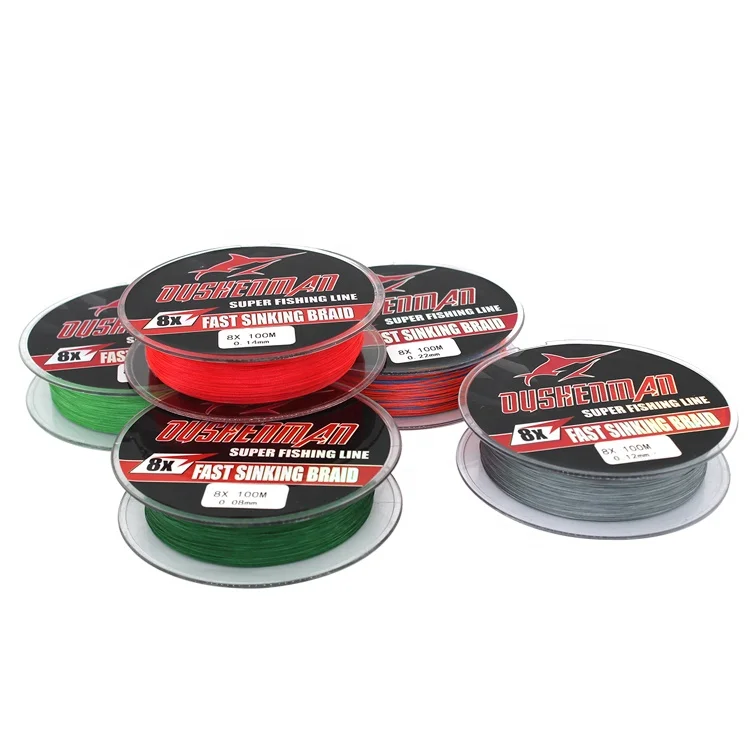 high quality 100m PE braided 8X fishing line for outdoor fishing tackle line fishing