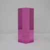 50mm thickness Translucent tinted purple color acrylic block